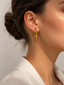 Tasarım Kemik Model Küpe Gold