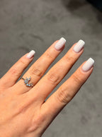 Tasarım Taşlı Model Ayarlanabilir Yüzük Silver