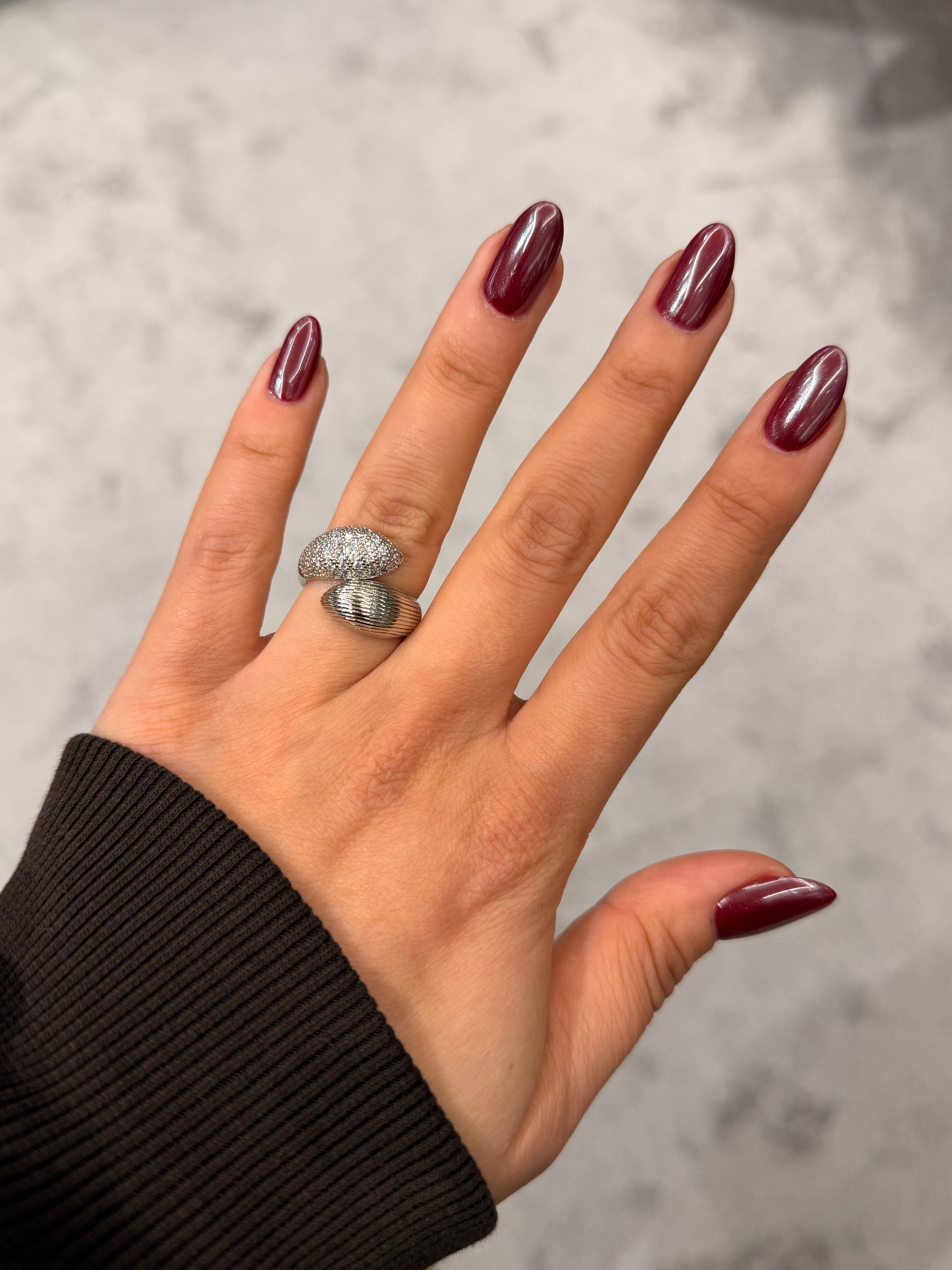 Tasarım Modern Ayarlanabilir Yüzük Silver Ürün ana görseli