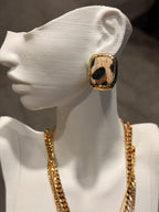Leoparlı Vintage Küpe