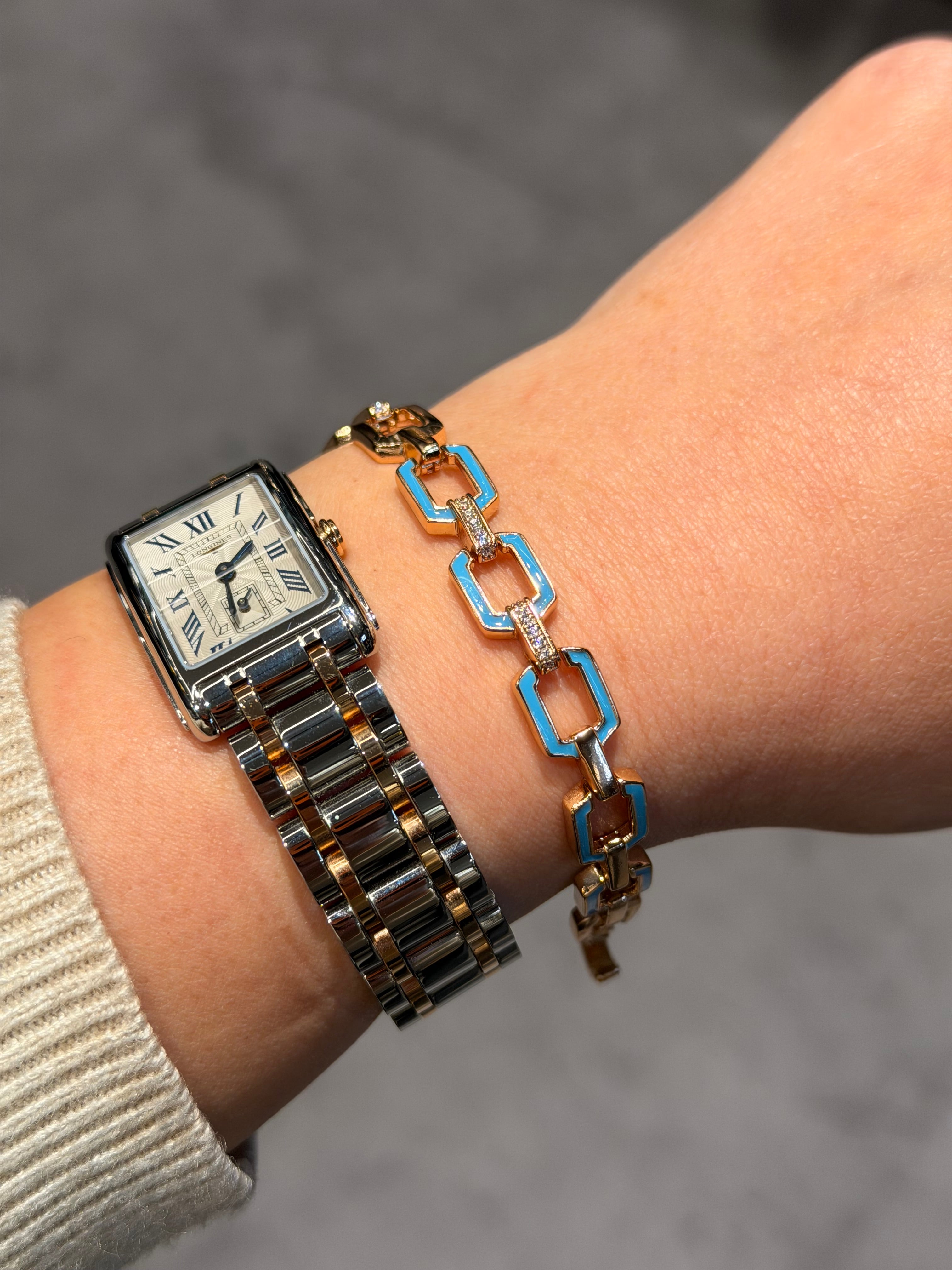 Xuping Vip Seri Paslanmaz Turkuaz Bileklik Ürün ana görseli