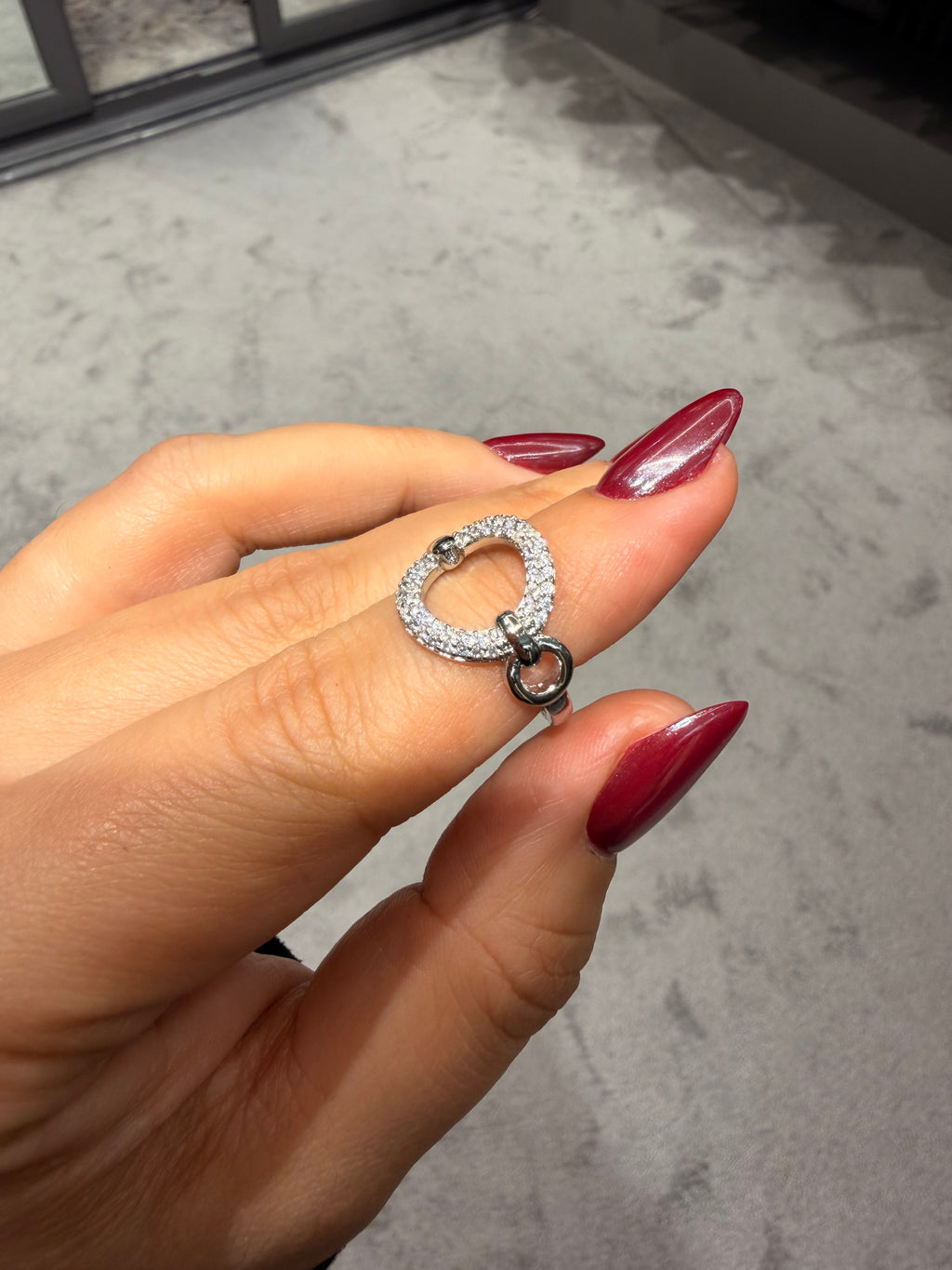 Modern Tasarım Silver Çember Ayarlanabilir Yüzük