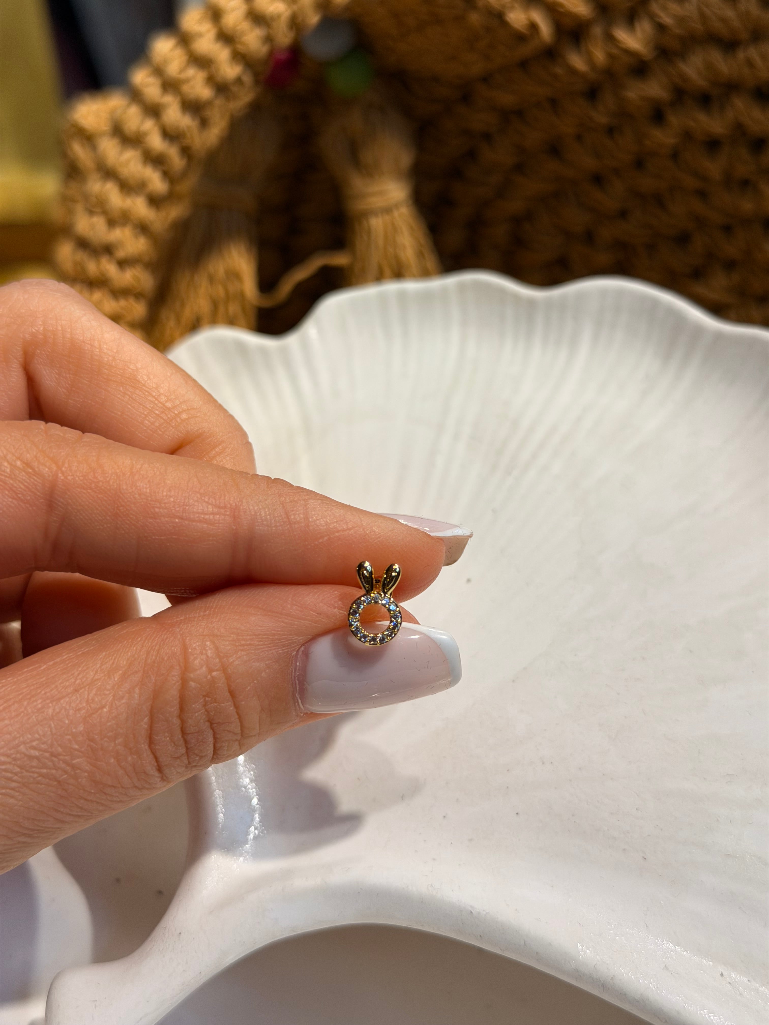 Tavşan Kulak Model Cerrahi Piercing Gold Ürün ana görseli