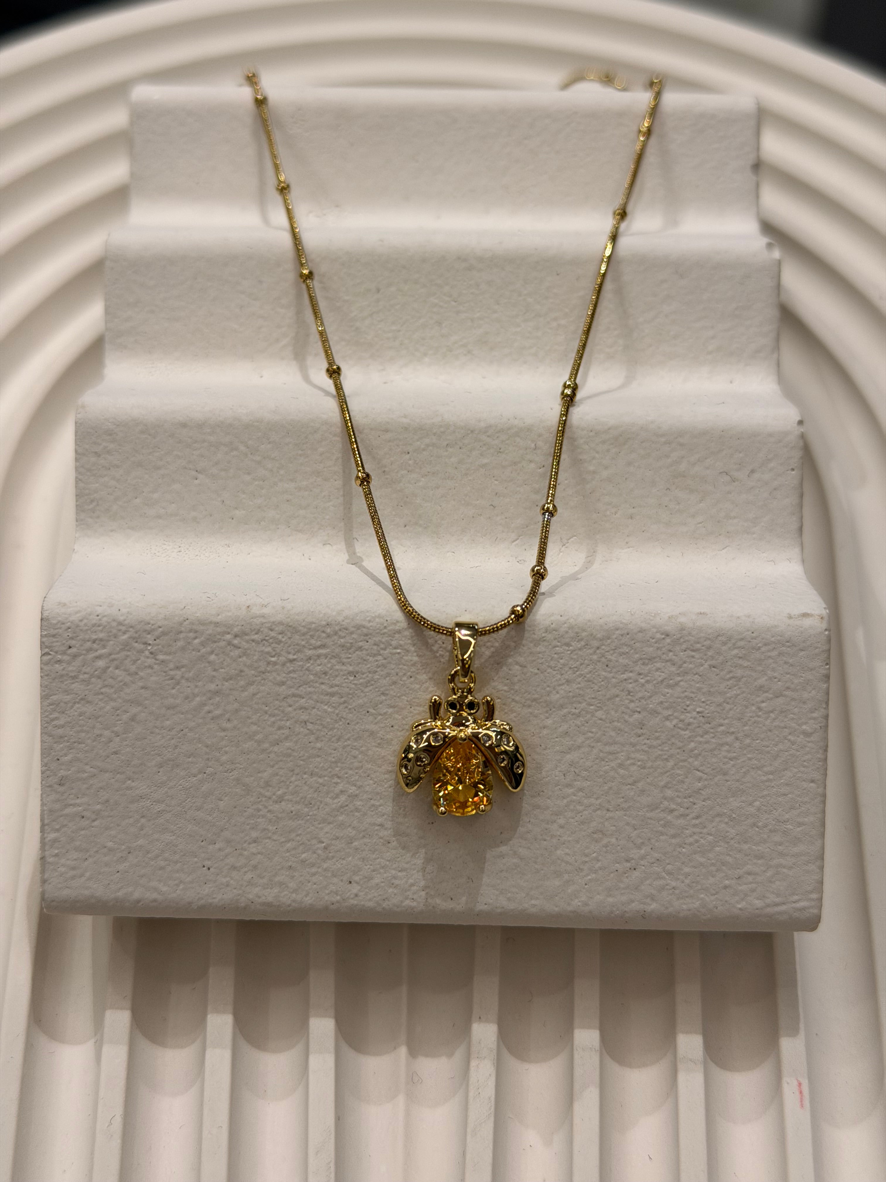 Ateş Böceği Kolye Gold Ürün ikincil görseli