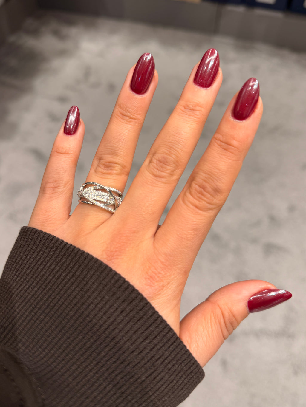 Gezegen Pırlanta Model Ayarlanabilir Yüzük Silver