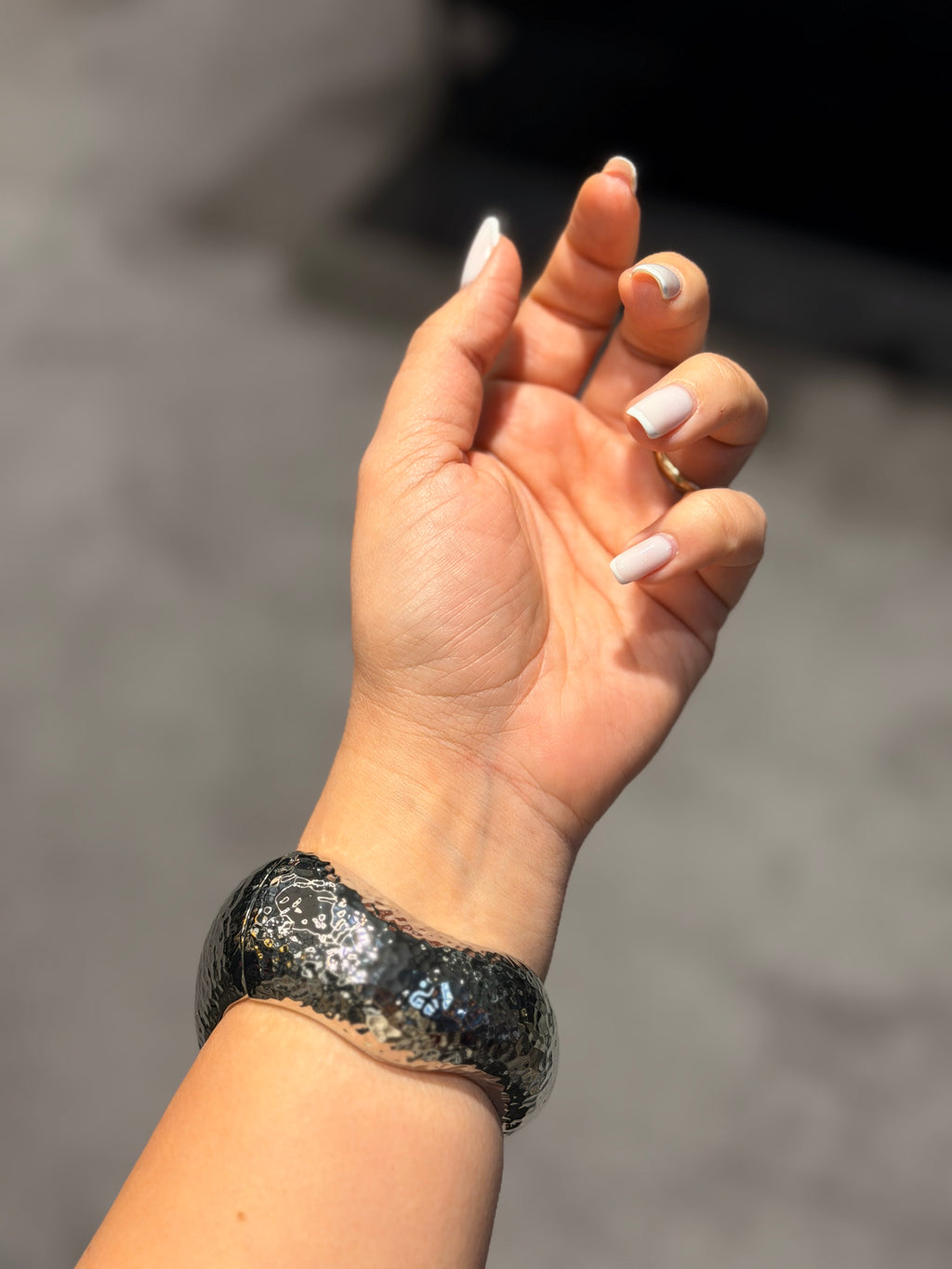 Kalın Vintage Dalgalı Tasarım Bileklik