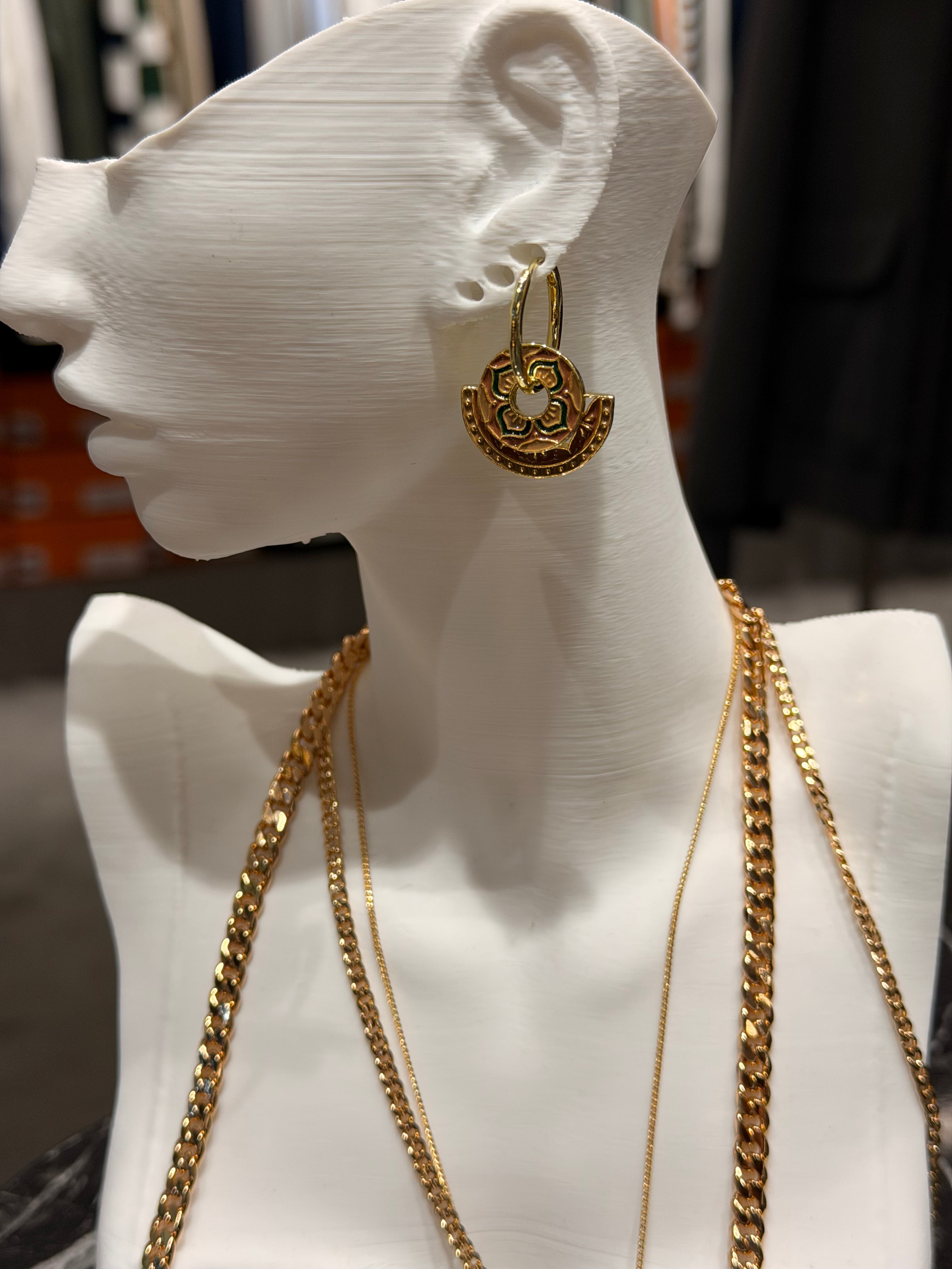 Etnik Kahve Model Küpe Ürün ikincil görseli