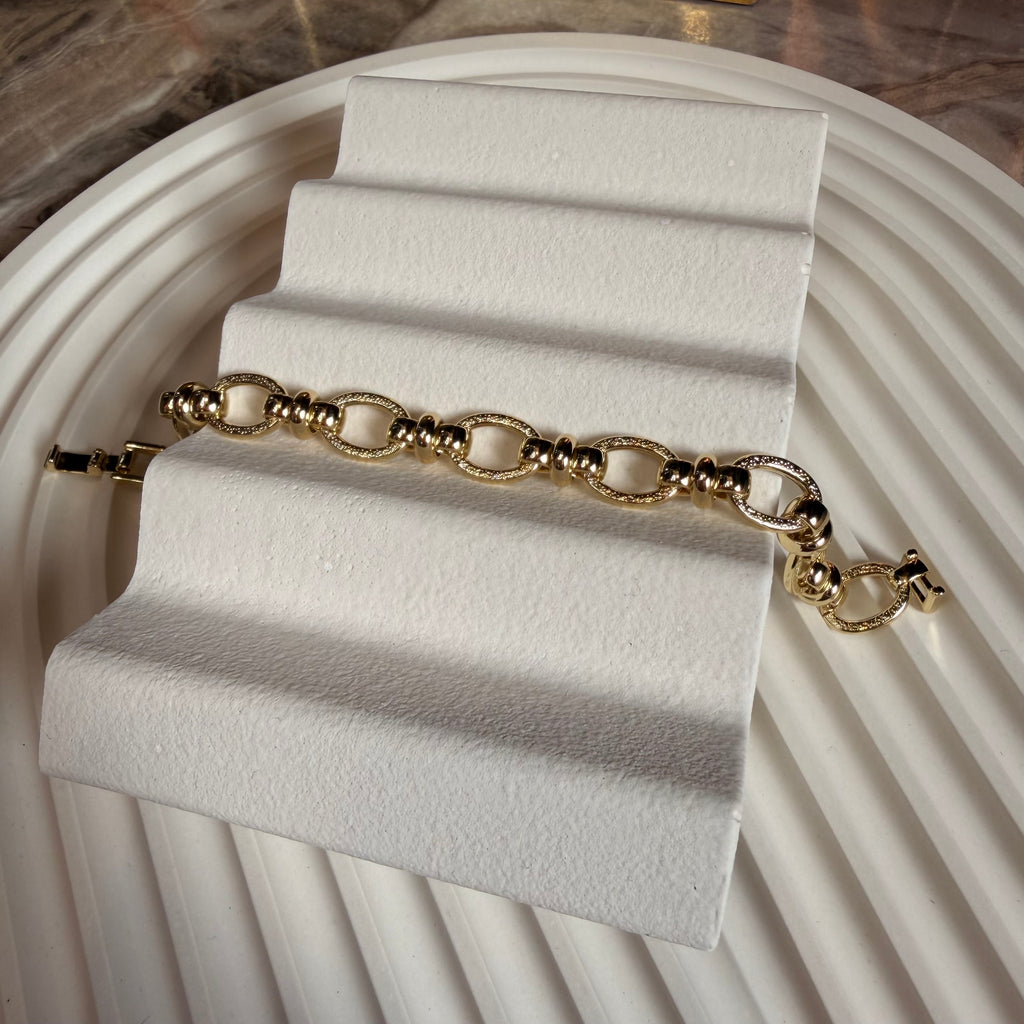 Xuping Seri Altın Kaplama Halat Model Bileklik