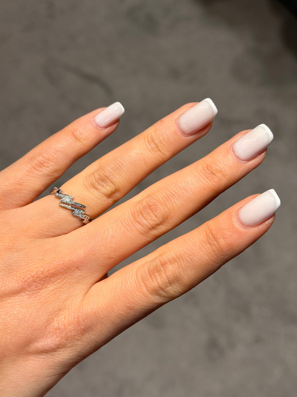 Şimşek Model Ayarlanabilir Yüzük Silver