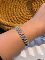 Xuping Seri 14k Altın Kaplama Pırlanta Taşlı Halat Bileklik