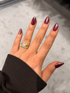 İnci Çengeli Taşlı Tasarım Ayarlanabilir Yüzük Gold