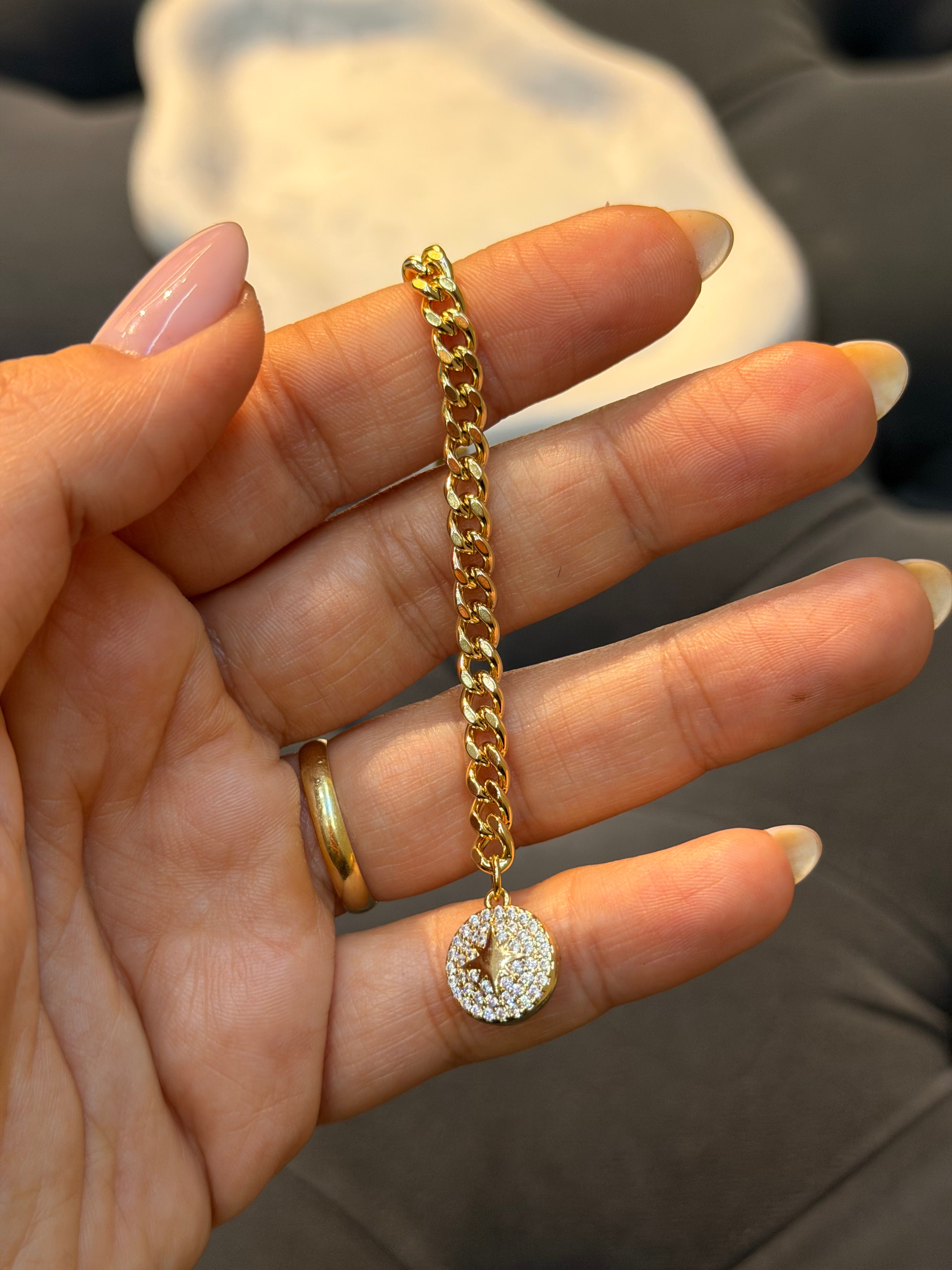 Xuping Seri 14k Altın Kaplama Pırlanta Taşlı Bileklik