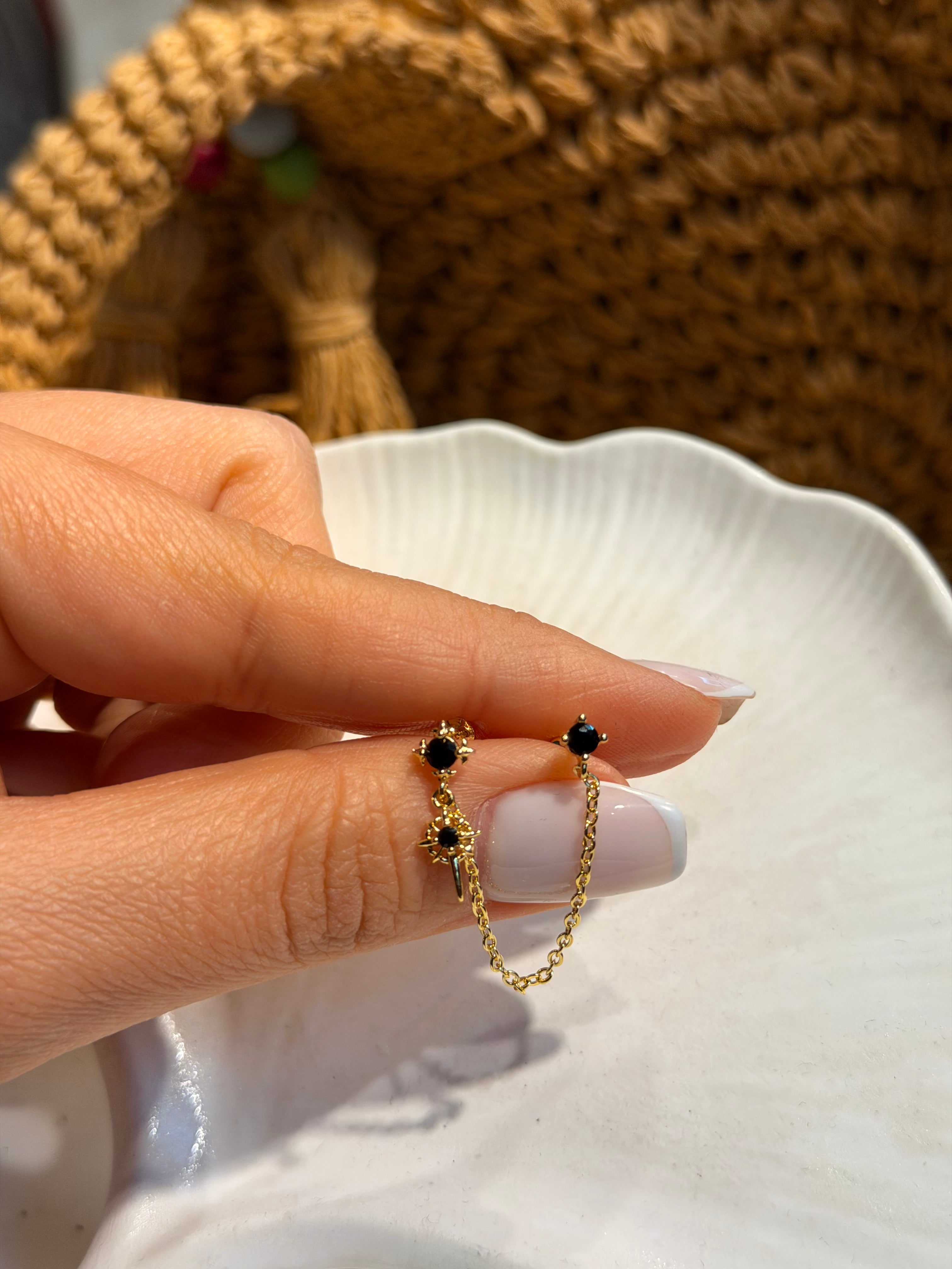 Çift Geçişli Sallantılı Cerrahi Piercing Gold Ürün ana görseli