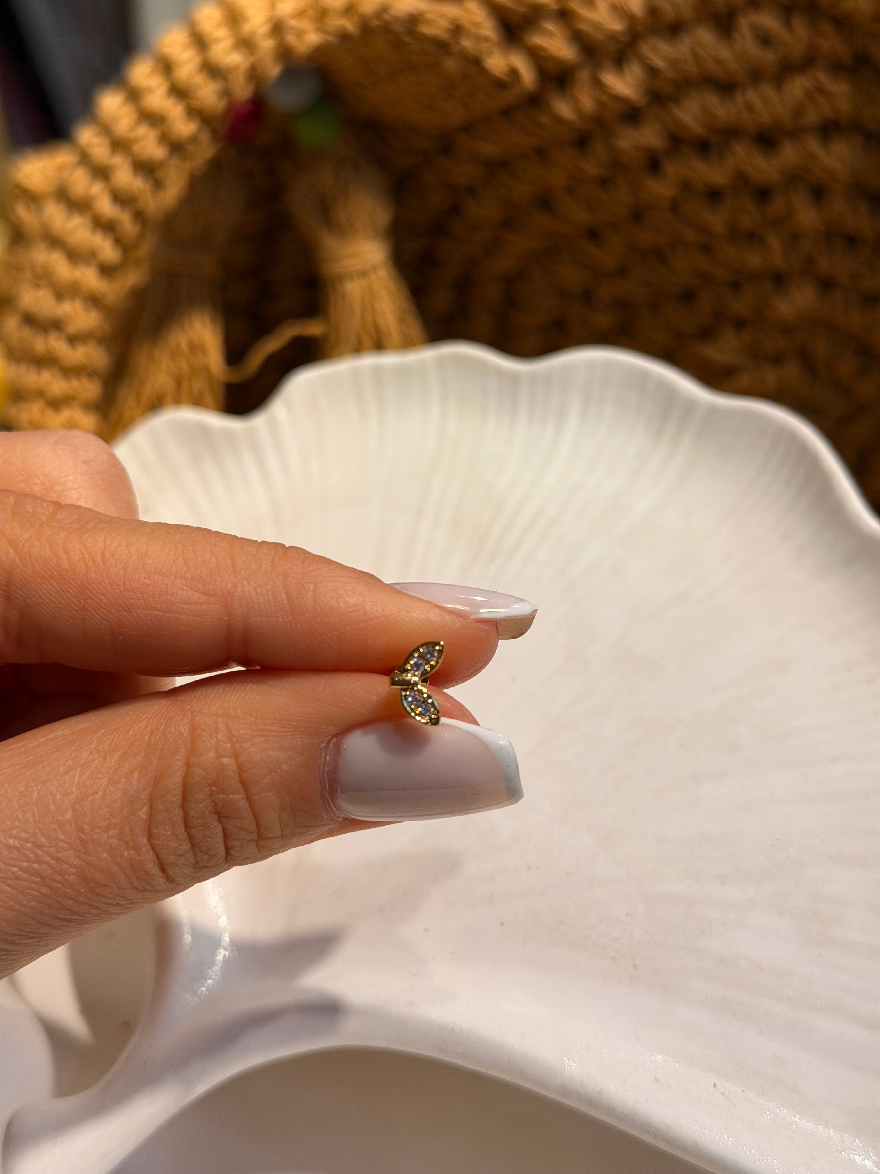 Balık Kuyruğu Model Cerrahi Piercing Gold