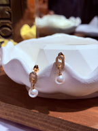 Xuping Sallantılı İnci Taşlı Model Küpe