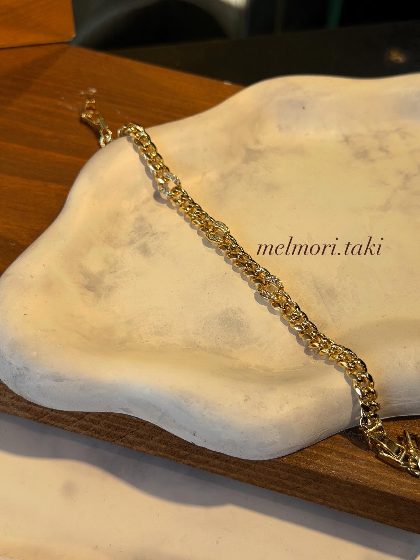 Xuping Seri 14k Altın Kaplama Pırlanta Taşlı Bileklik Ürün ikincil görseli