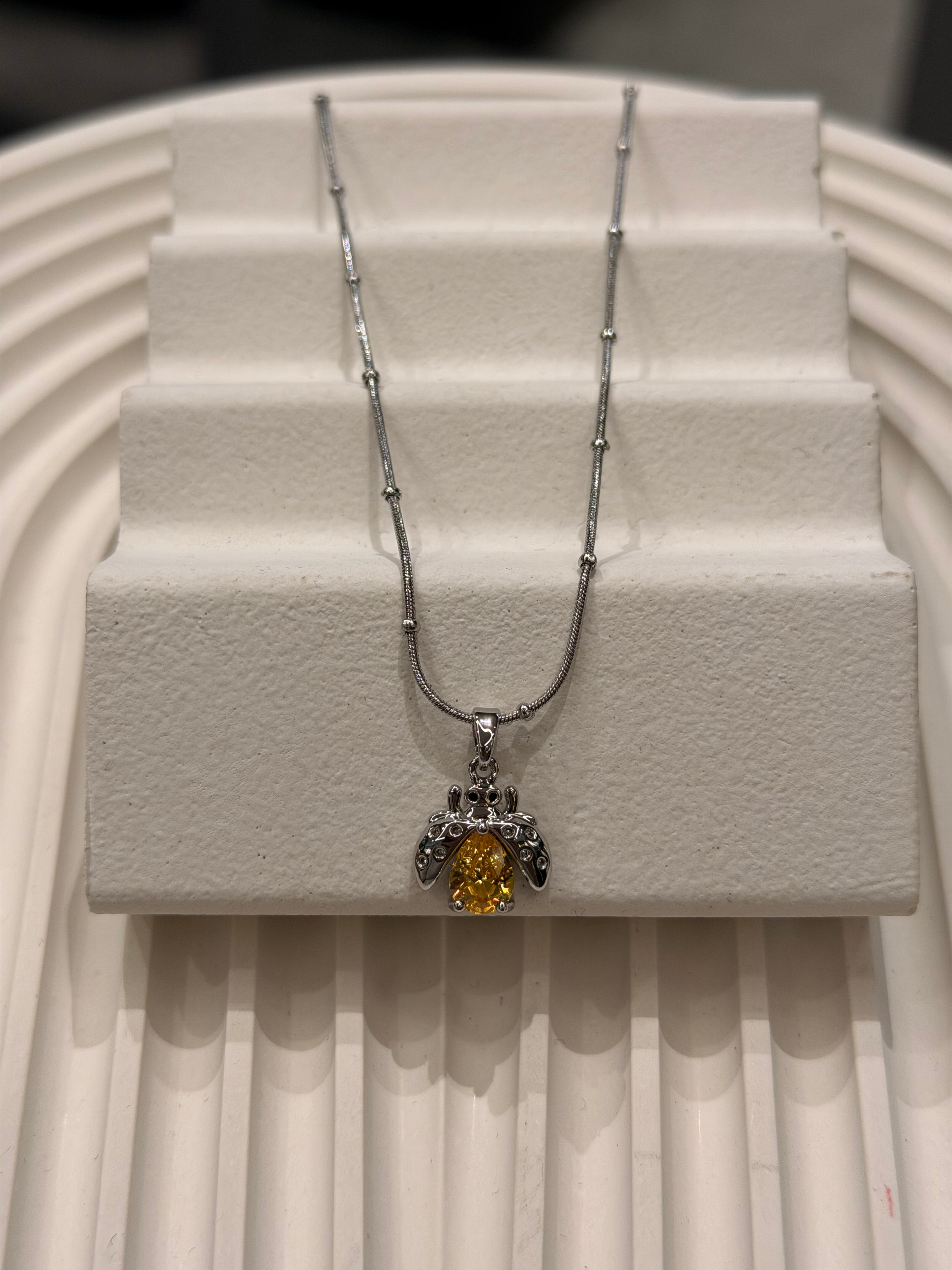 Ateş Böceği Kolye Silver