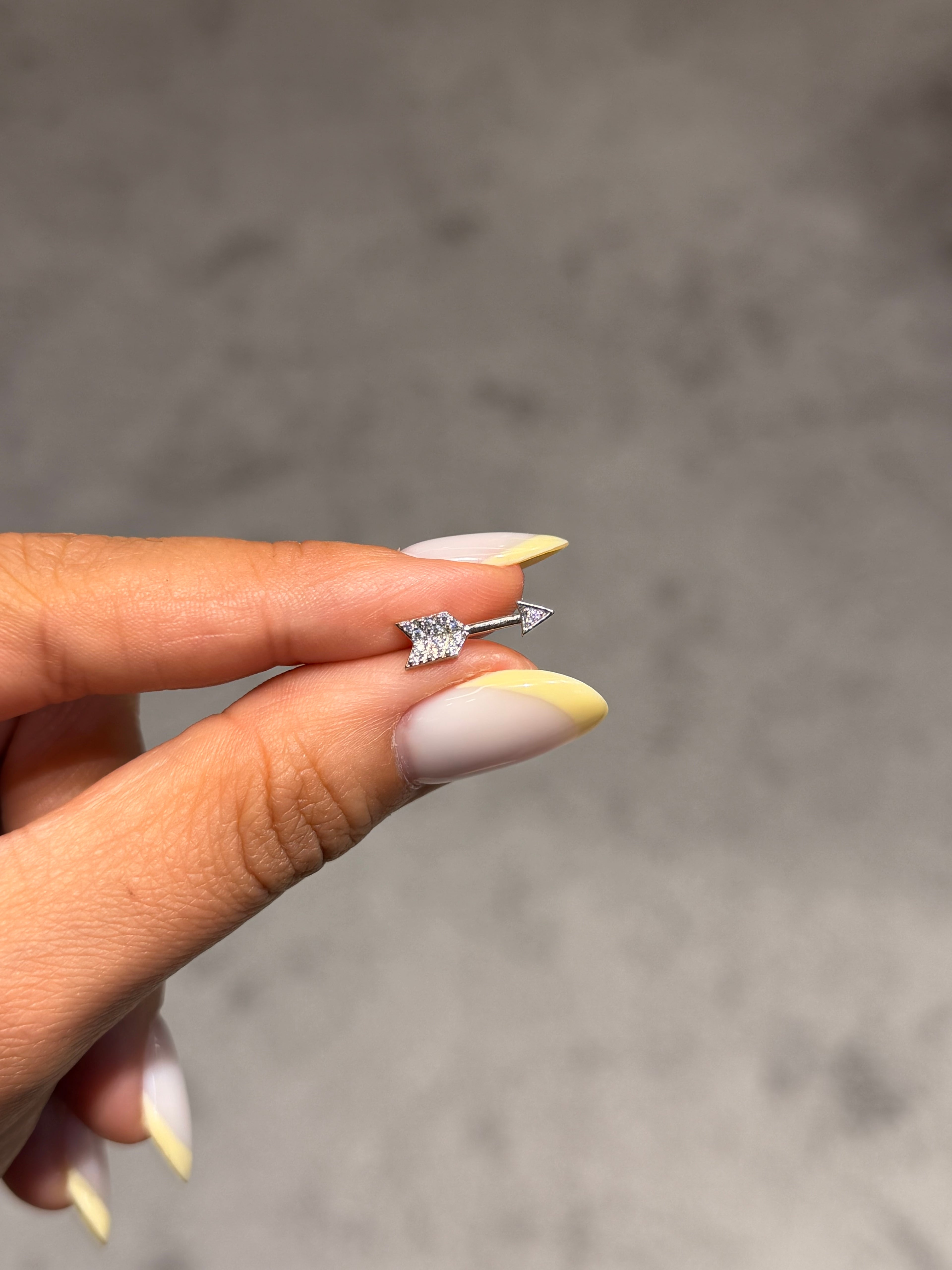 Büyük Ok Cerrahi Piercing Silver