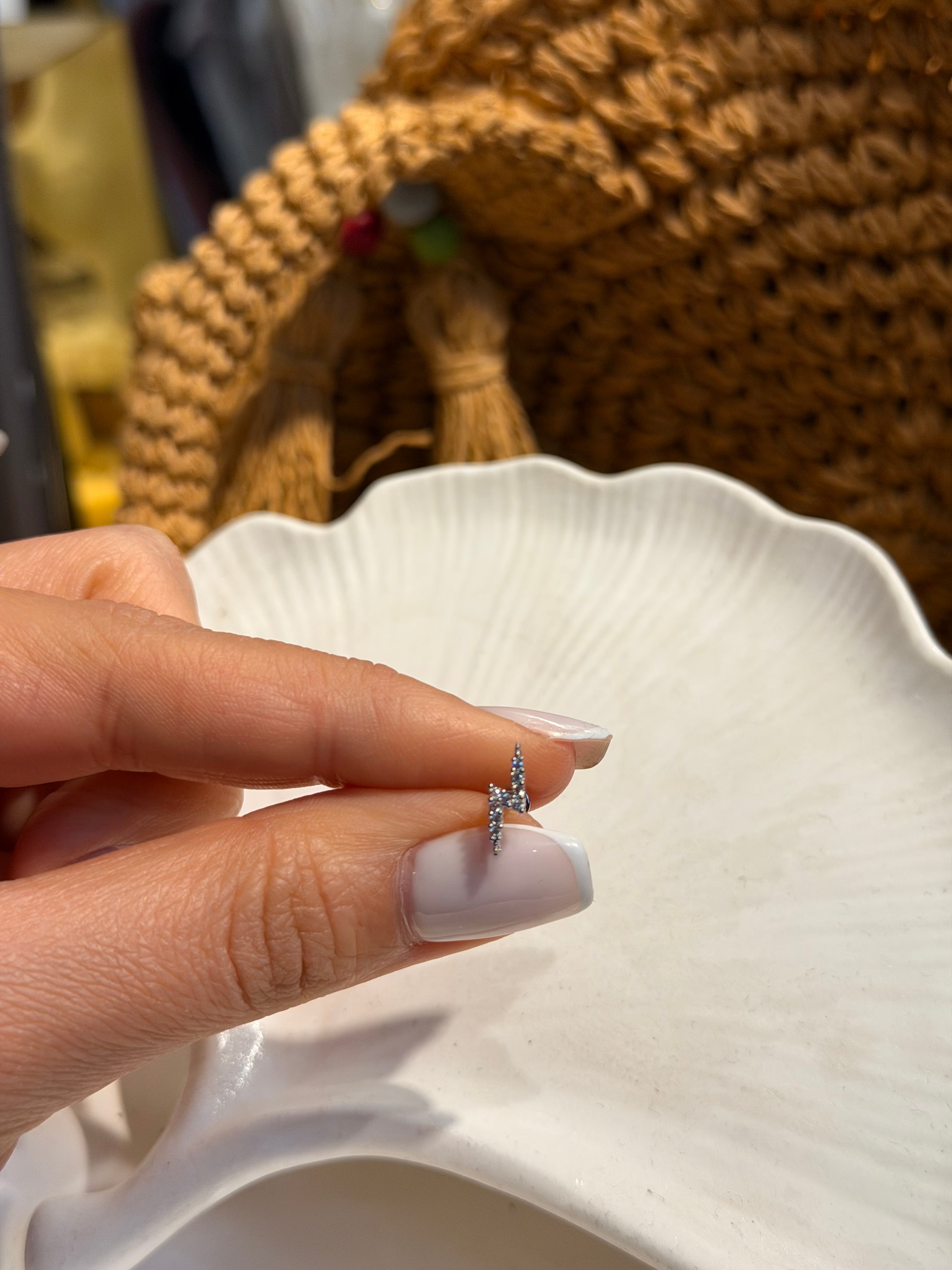 Şimşek Model Cerrahi Piercing Silver