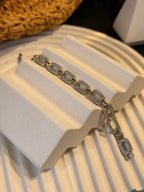 Xuping Seri 14k Altın Kaplama Pırlanta Taşlı Zincir Bileklik