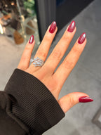 Modern Pırlanta Tasarım Ayarlanabilir Yüzük Gold