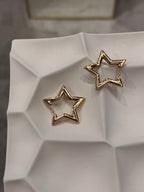 Yıldız Halkası Küpe Gold
