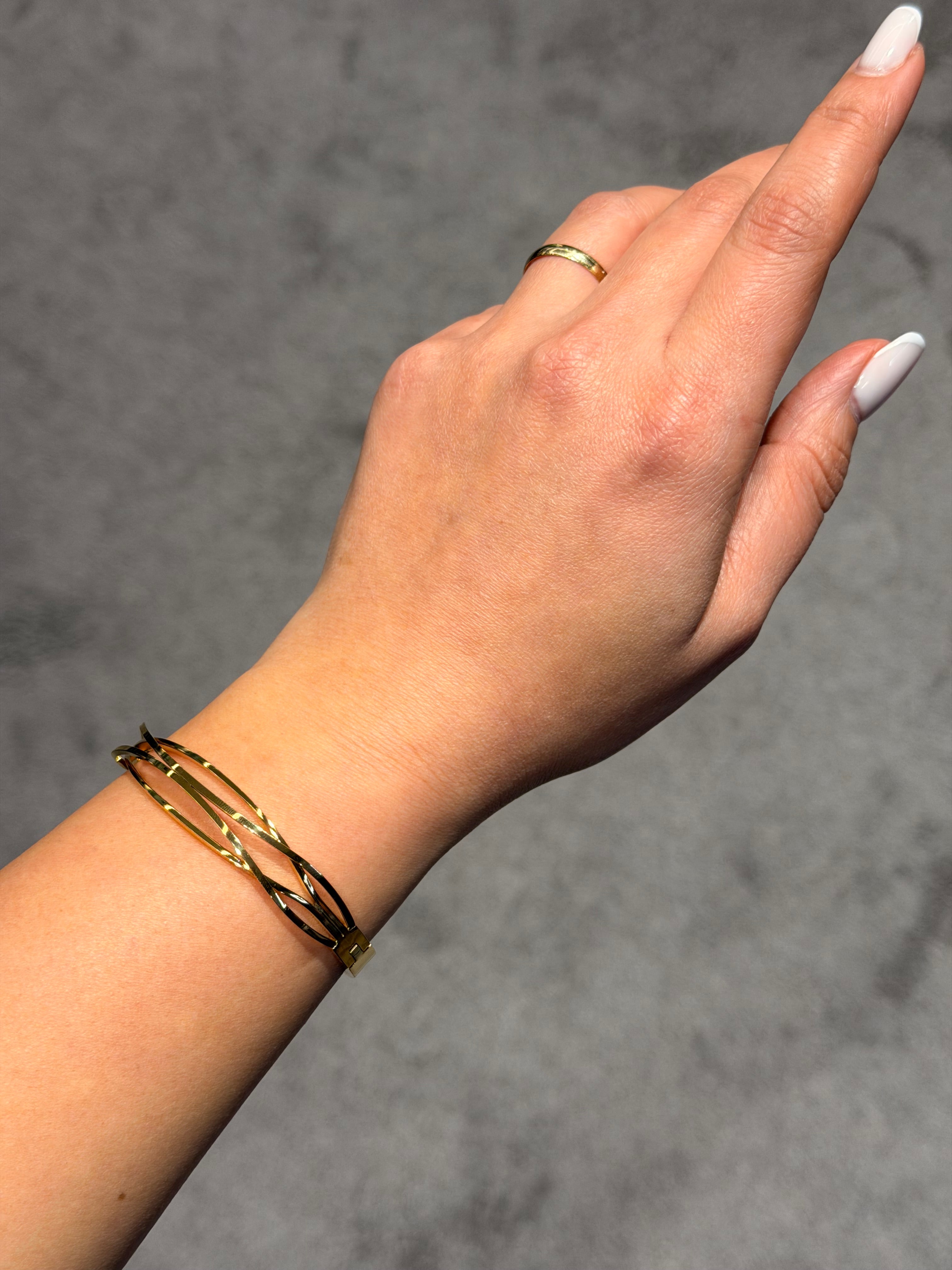 14k Kuyumcu Modeli Bileklik Kelepçe Ürün ana görseli