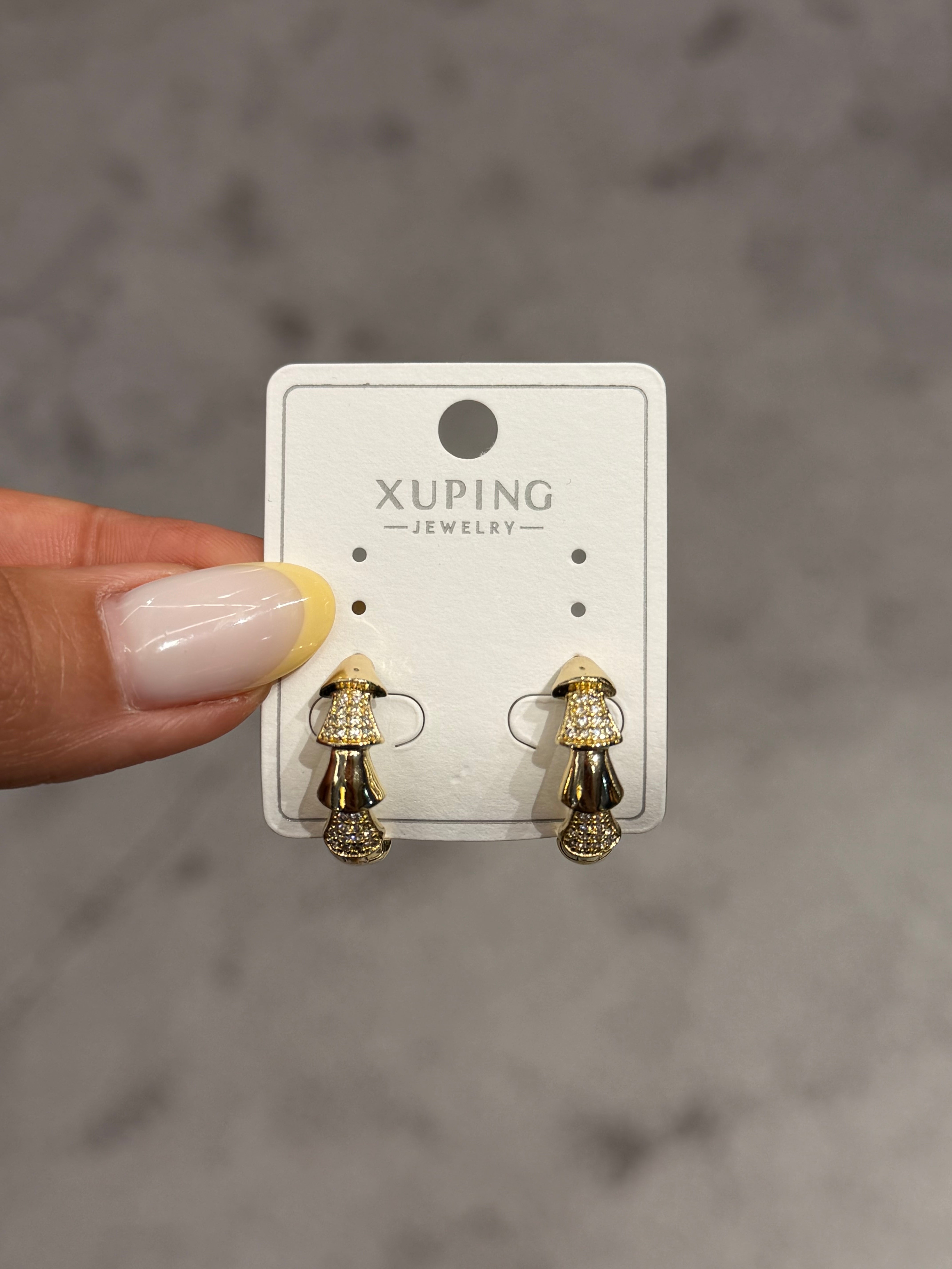 14k Altın Kaplama Tasarım Küpe Ürün ikincil görseli