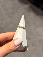 Mini 3 Çiçek Model Ayarlanabilir Yüzük Gold