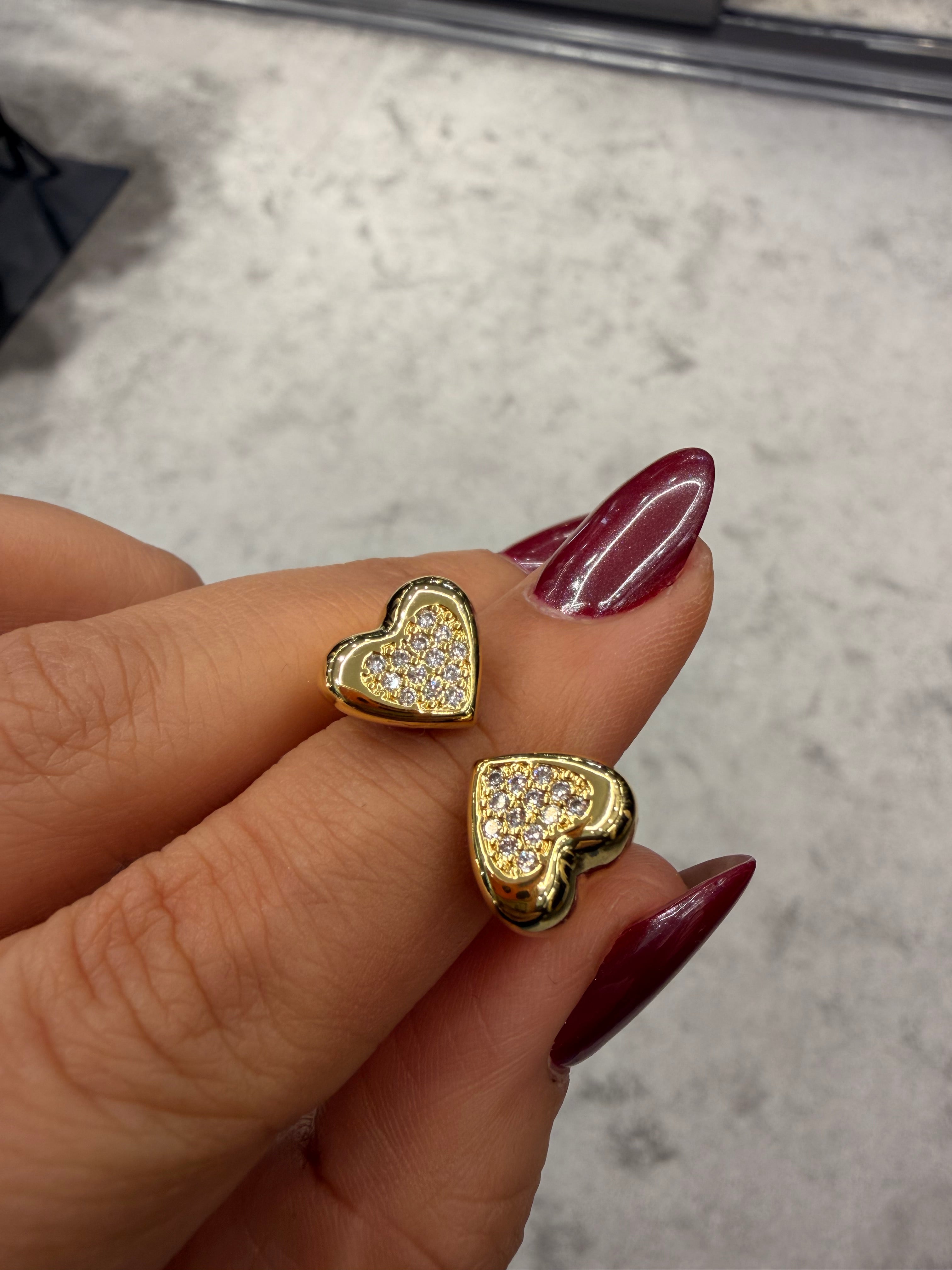 Birbirine Bakan Kalpler Taş Detaylı Ayarlanabilir Yüzük Ürün ana görseli