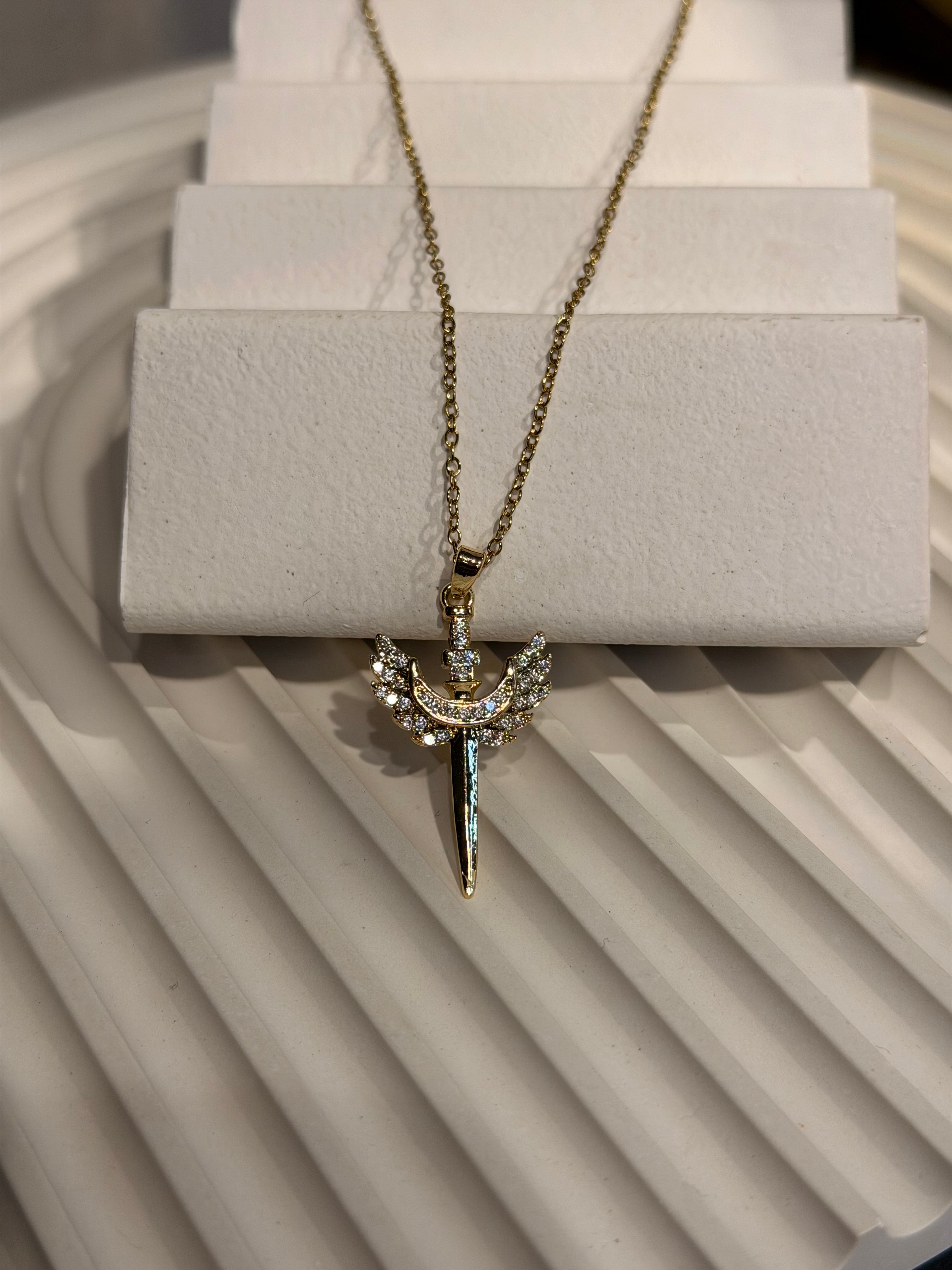 Anka Kuşu Şans Kolyesi Gold Ürün ana görseli