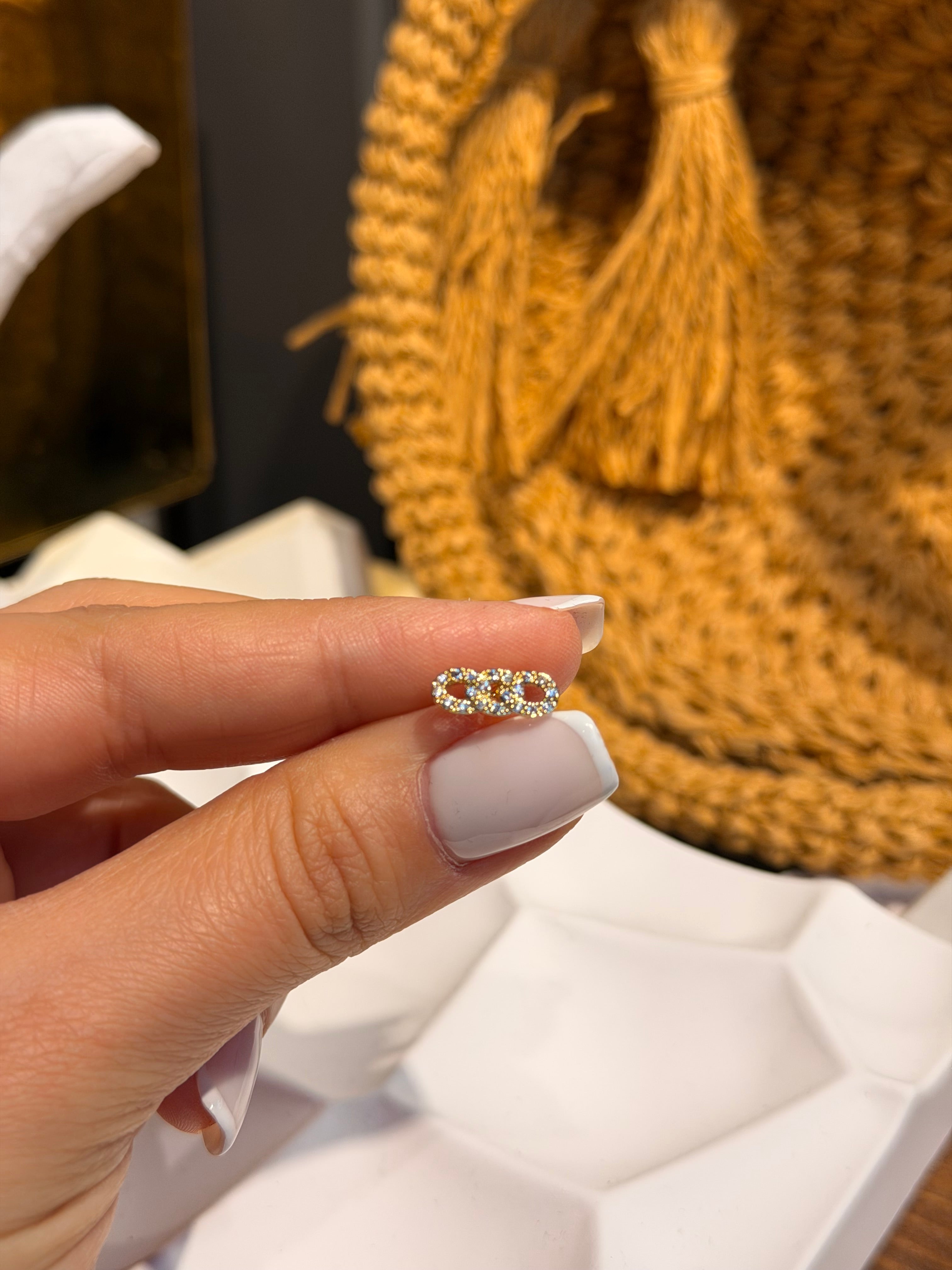 Zincir Model Cerrahi Piercing Gold Ürün ana görseli