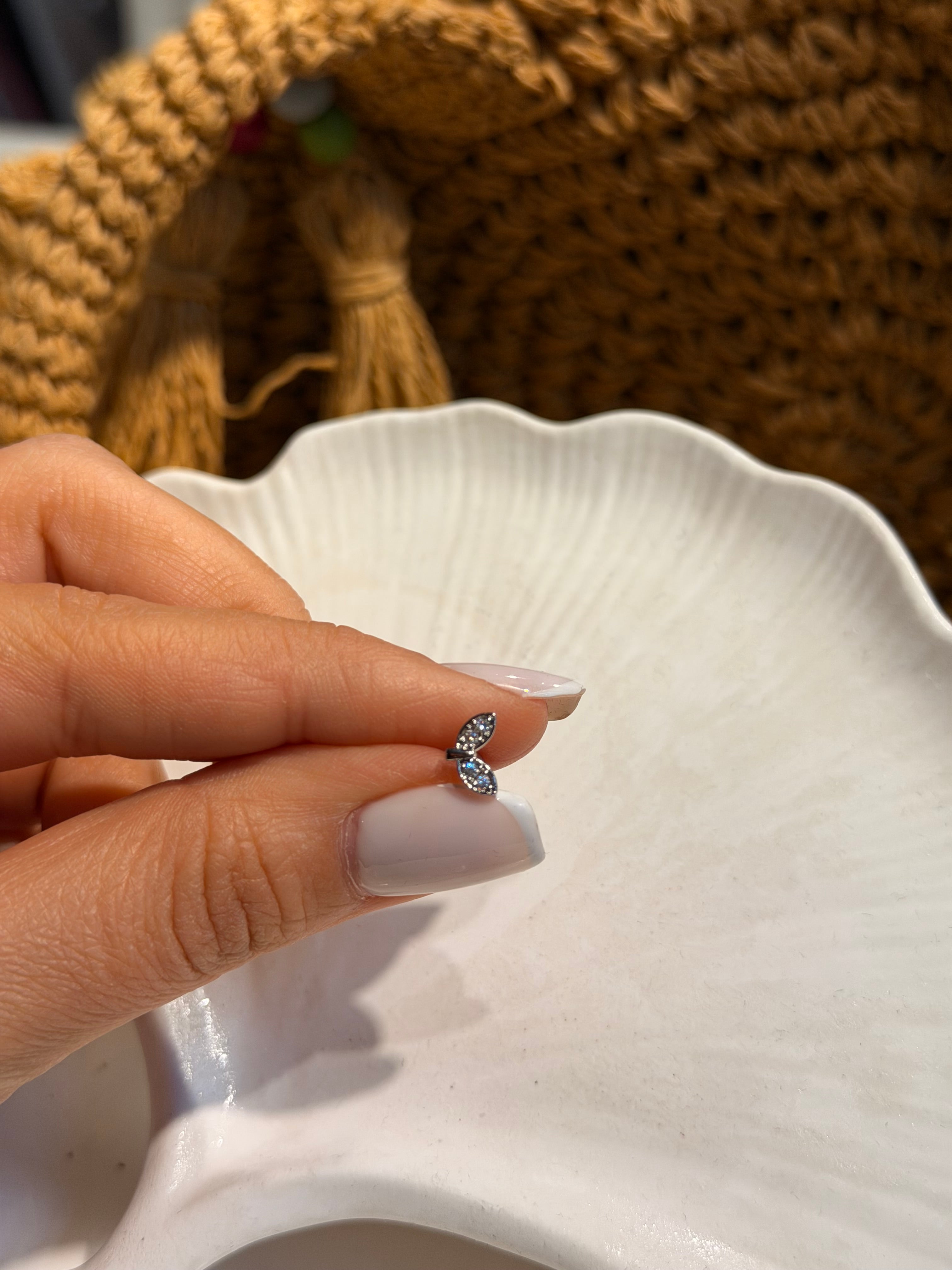 Balık Kuyruğu Model Cerrahi Piercing Silver Ürün ana görseli