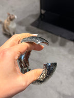 Kalın Vintage Dalgalı Tasarım Bileklik