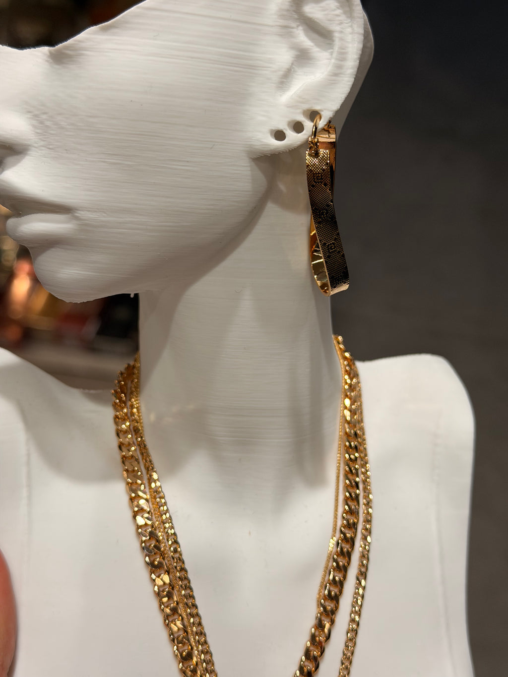 Tasarım Vintage Küpe Gold
