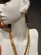 Tasarım Vintage Küpe Gold