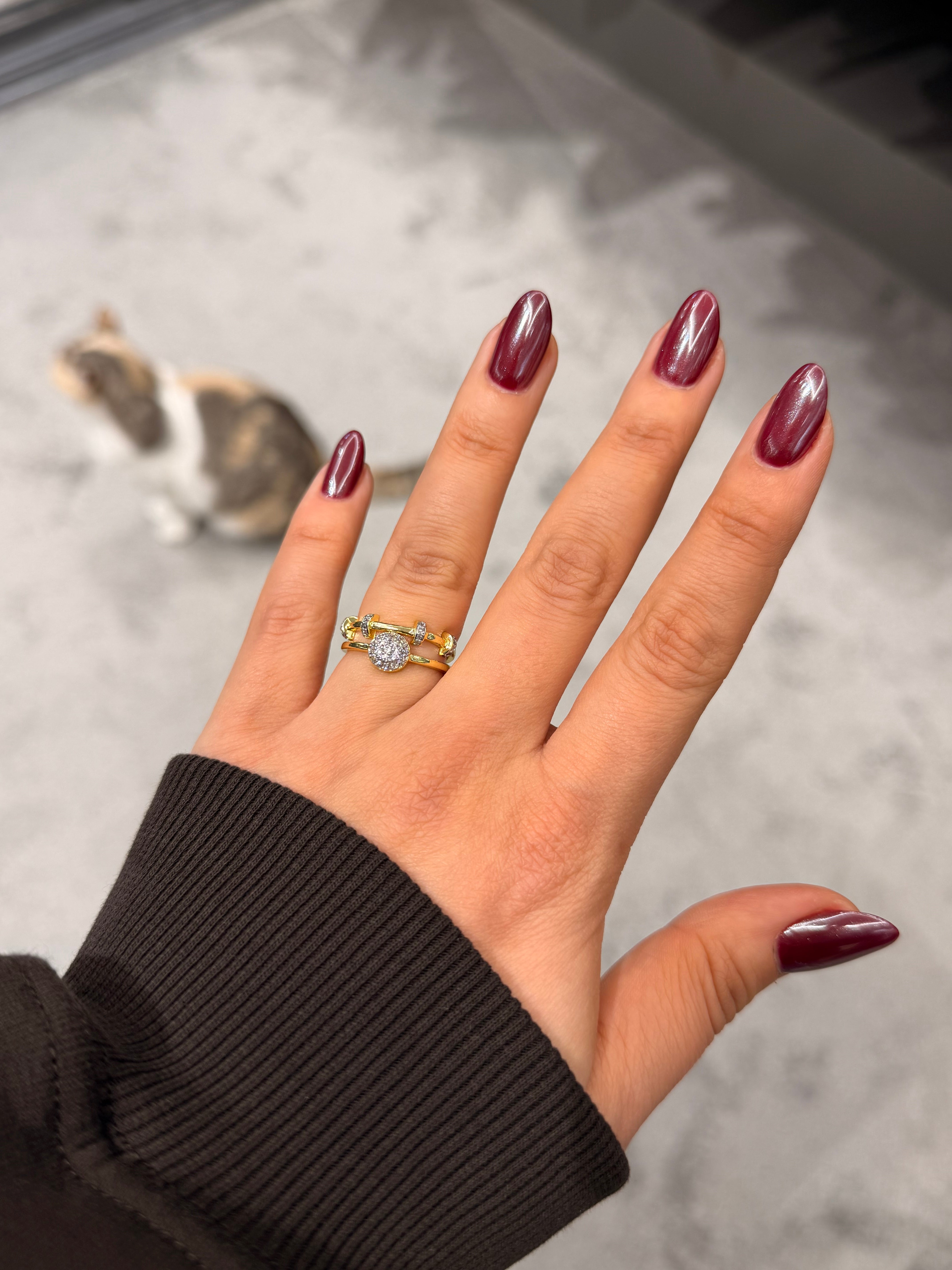 Tasarım Model Taşlı Ayarlanabilir Yüzük Ürün ikincil görseli