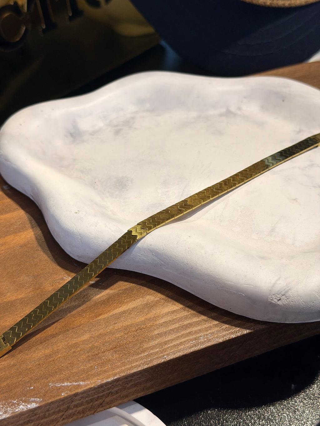 Xuping Seri 14k Altın Kaplama Zikzak Model Bileklik