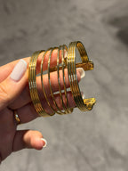 Golden Flow Manşet Bileklik