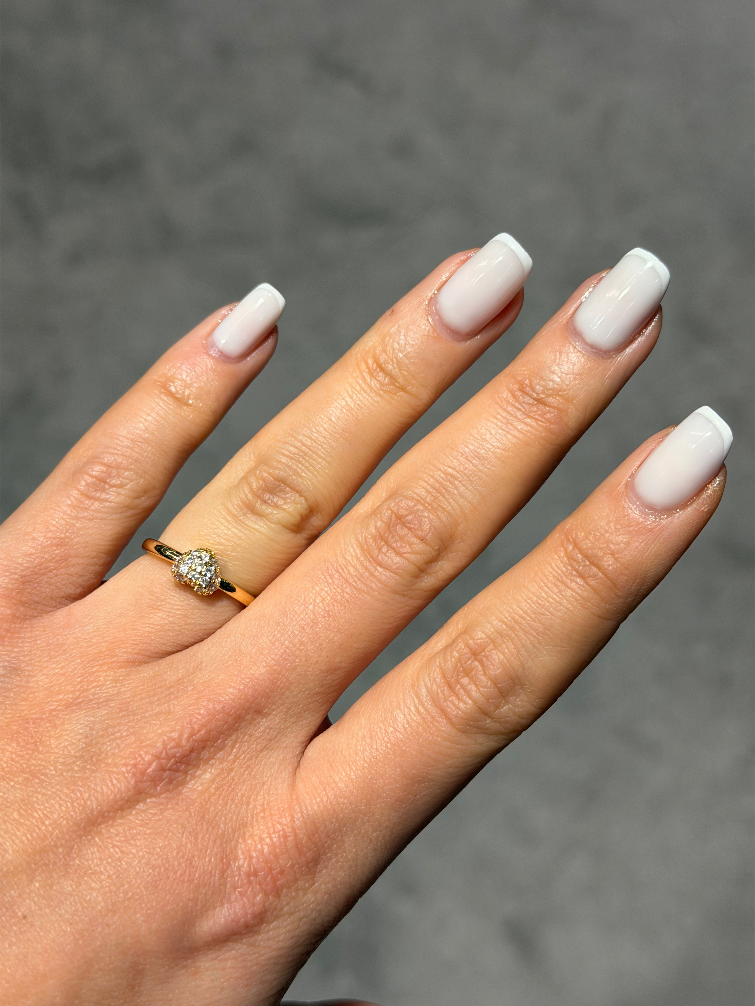 Kalp Model Ayarlanabilir Yüzük Gold Ürün ana görseli