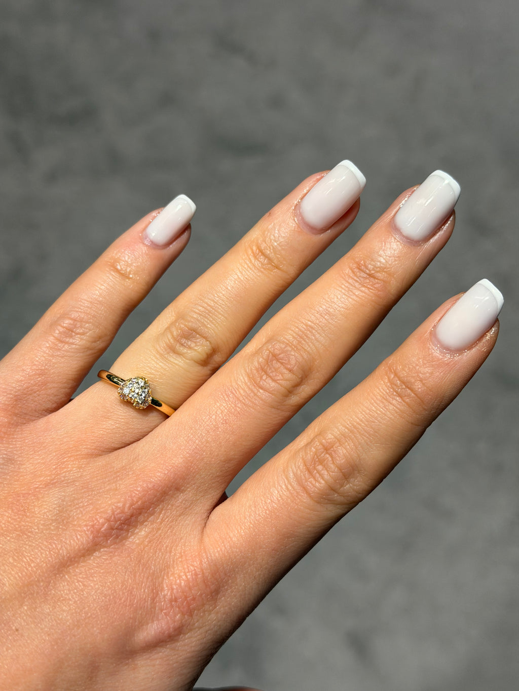 Kalp Model Ayarlanabilir Yüzük Gold