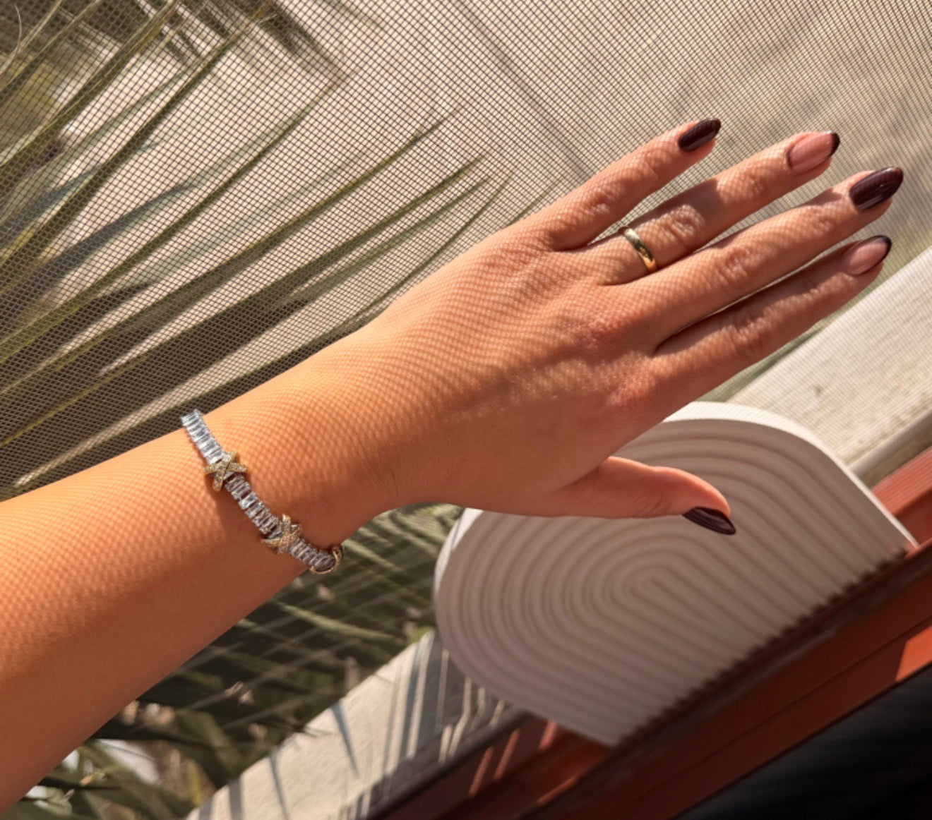 Xuping Seri Altın Gümüş X Model Pırlanta Taşlı Bileklik