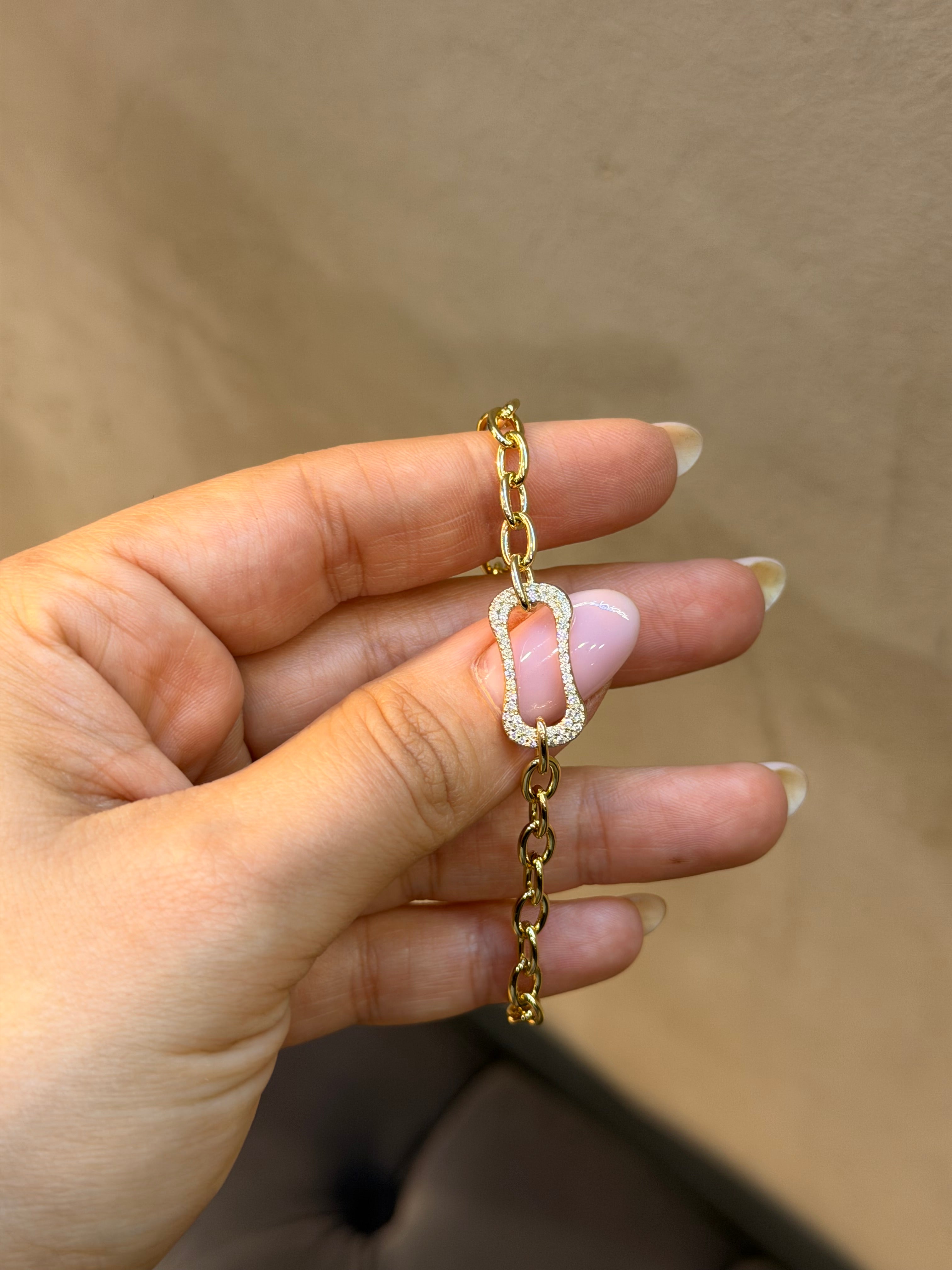 Xuping Seri 14k Altın Kaplama Zincir Bileklik Ürün ana görseli