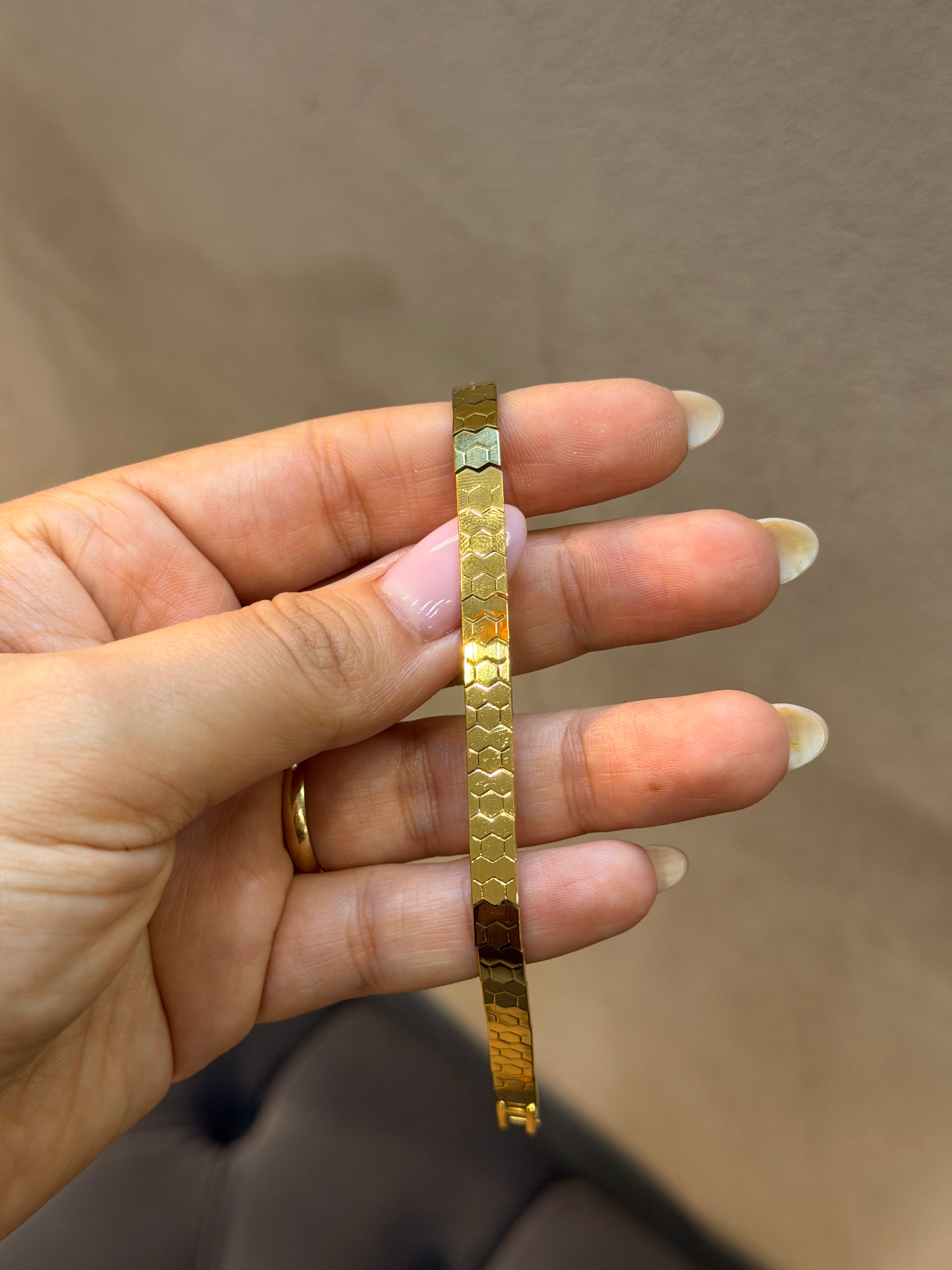 Xuping Seri 14k Altın Kaplama Petek Model Bileklik