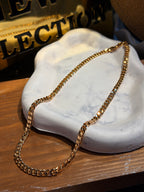 14k Altın Kaplama Kalın Zincir Kolye