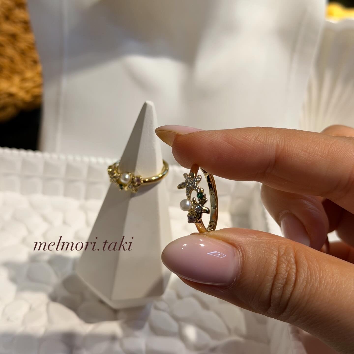 Xuping İnci Deniz Yıldızlı Halka Küpe Ürün ana görseli