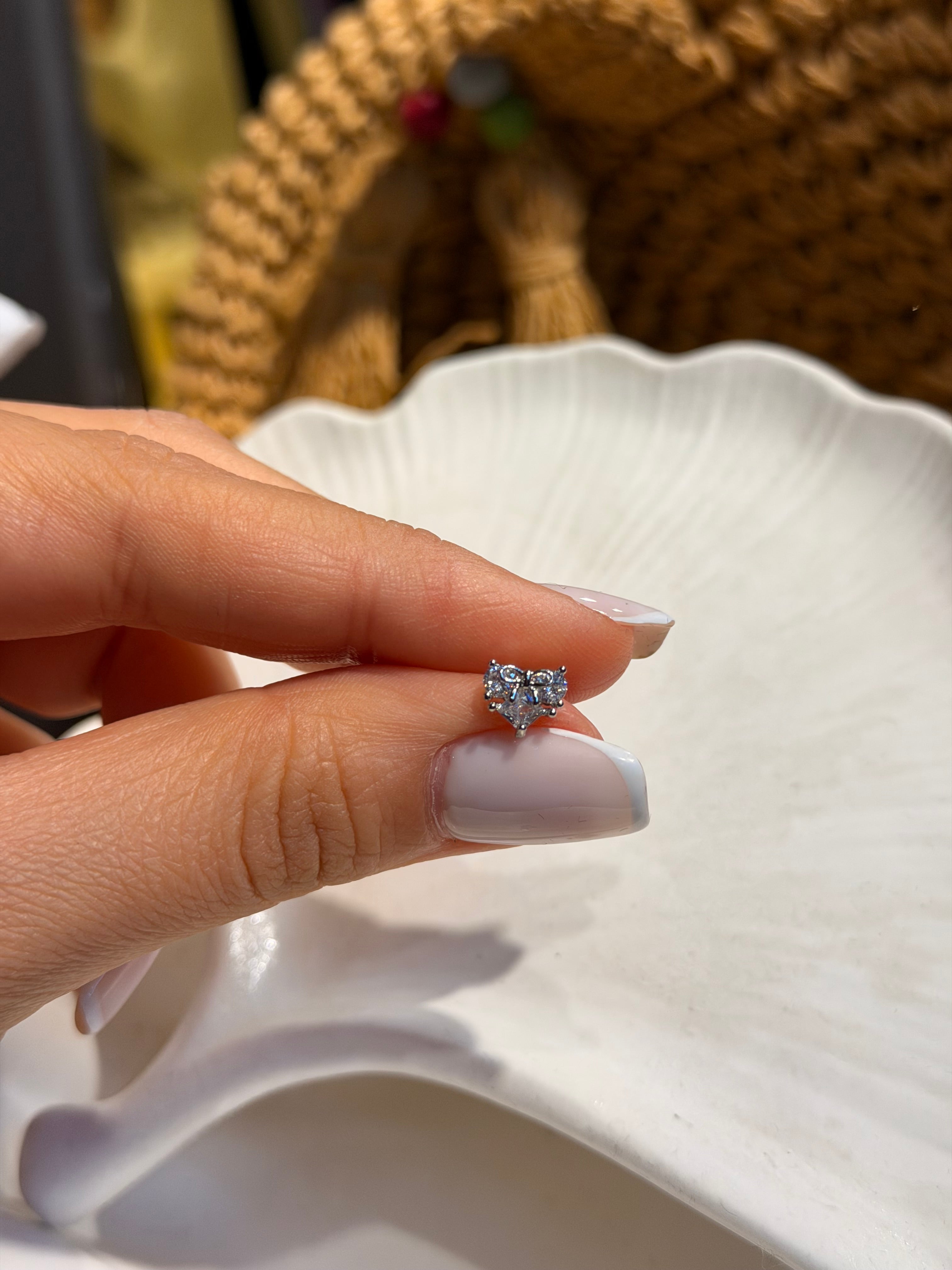 Kurdaleli Kalp Model Cerrahi Piercing Silver Ürün ana görseli