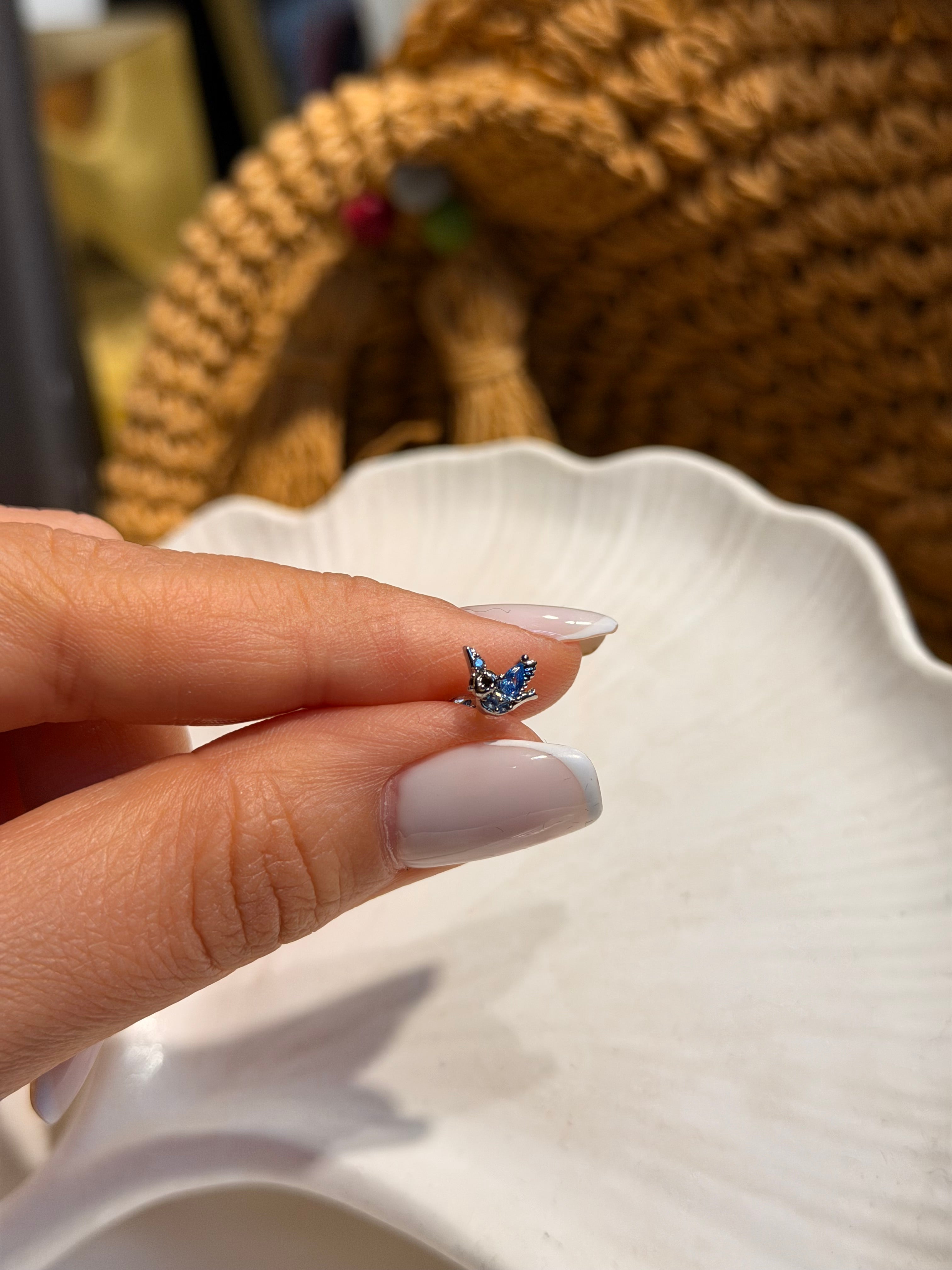 Uçan Kuş Model Cerrahi Piercing Silver