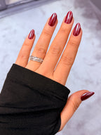 Zarif Pırlanta Taş Detaylı Silver Ayarlanabilir Yüzük