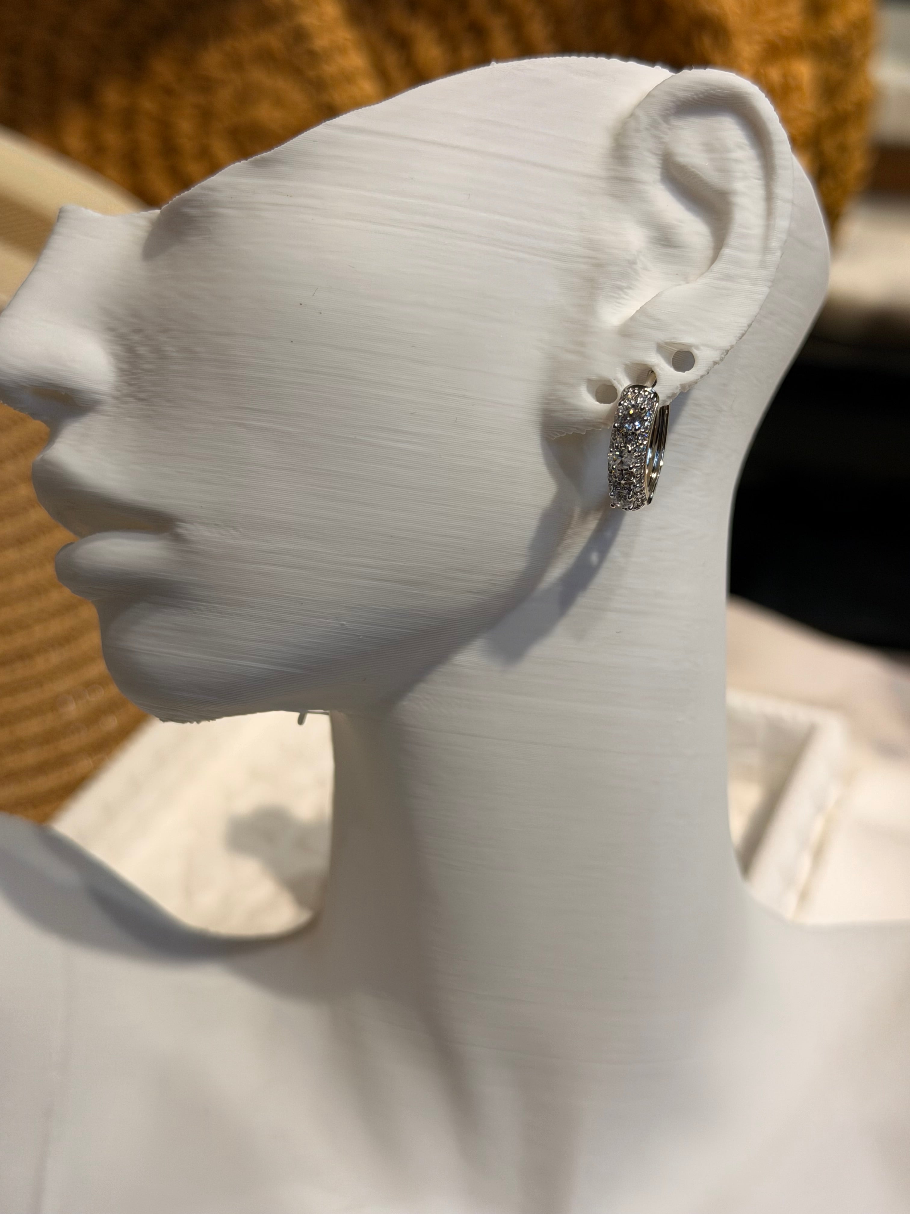 Xuping Pırlanta Taşlı Halka Küpe Ürün ikincil görseli